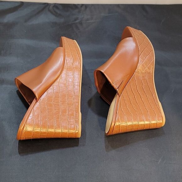 BRAND NEW NINE WEST PEEP TOE SLIPPERS WEDGE PLATFORM SANDAL - Picture 12 of 16